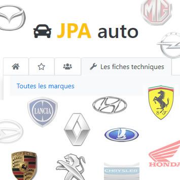 Nouvelle rubrique sur le JPA Auto : les fiches techniques